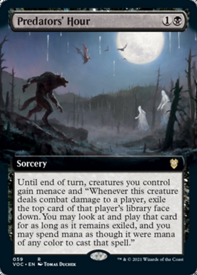 Predators' Hour (Extended) [Innistrad: Crimson Vow Commander] | Devastation Store