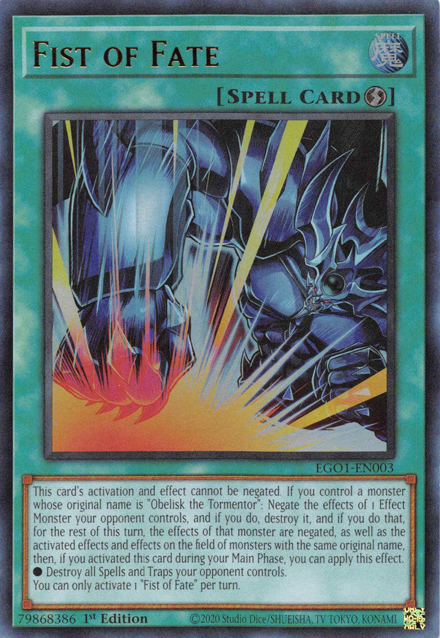 Fist of Fate [EGO1-EN003] Ultra Rare | Devastation Store