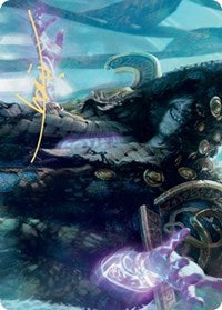Valki, God of Lies Art Card (Gold-Stamped Signature) [Kaldheim: Art Series] | Devastation Store