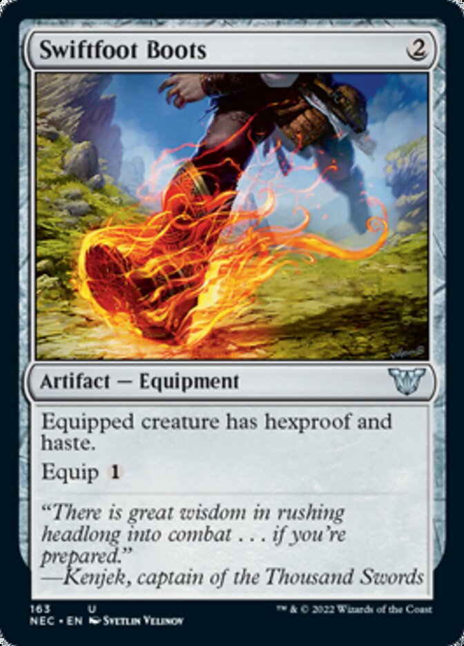 Swiftfoot Boots [Kamigawa: Neon Dynasty Commander] | Devastation Store