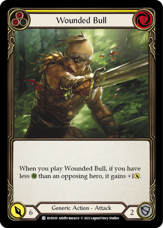 Wounded Bull (Yellow) [RVD020] (Classic Battles: Rhinar vs Dorinthea) | Devastation Store