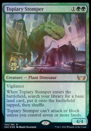 Topiary Stomper [Streets of New Capenna Prerelease Promos] | Devastation Store