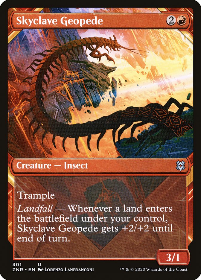 Skyclave Geopede (Showcase) [Zendikar Rising] | Devastation Store