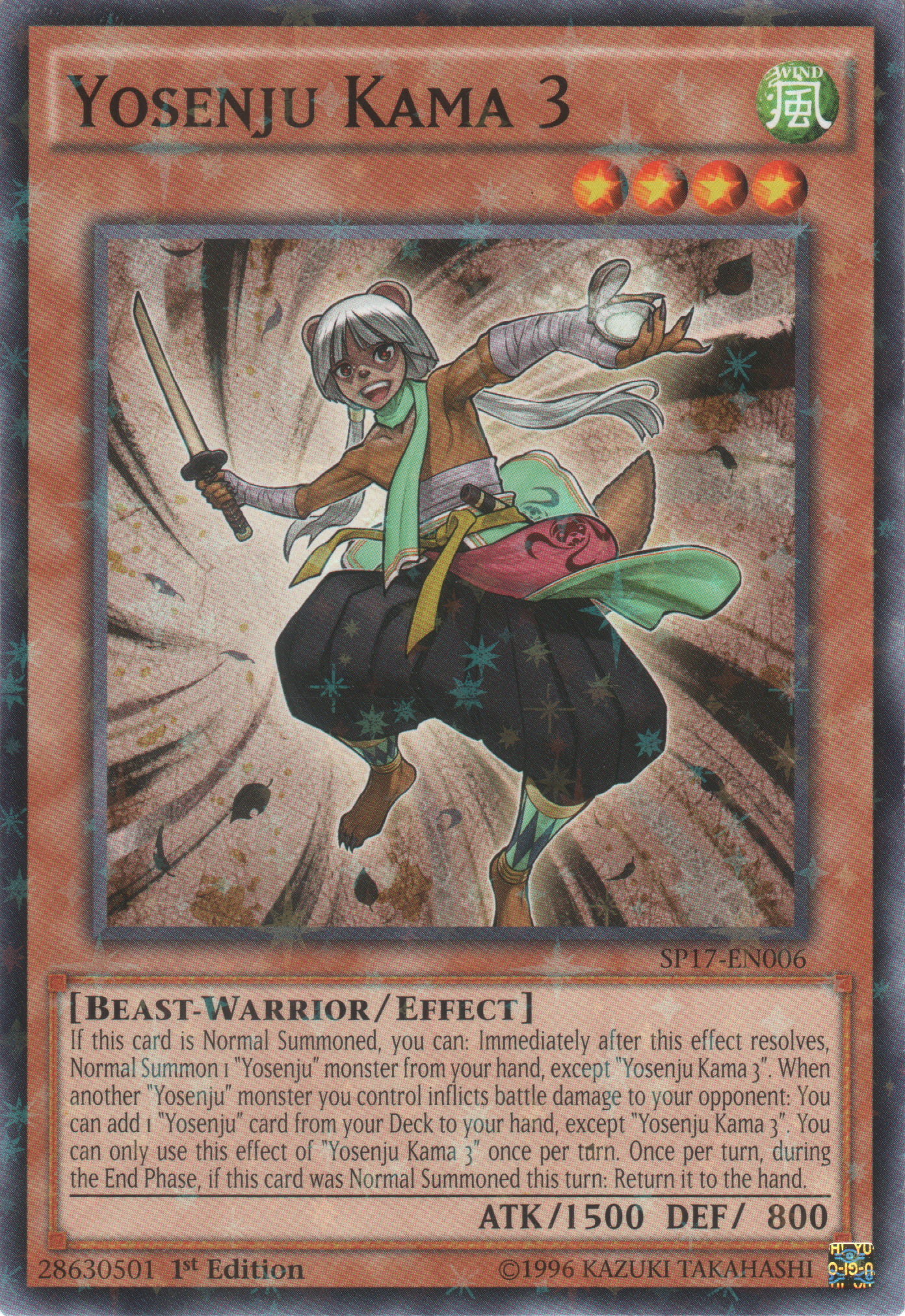 Yosenju Kama 3 [SP17-EN006] Starfoil Rare | Devastation Store