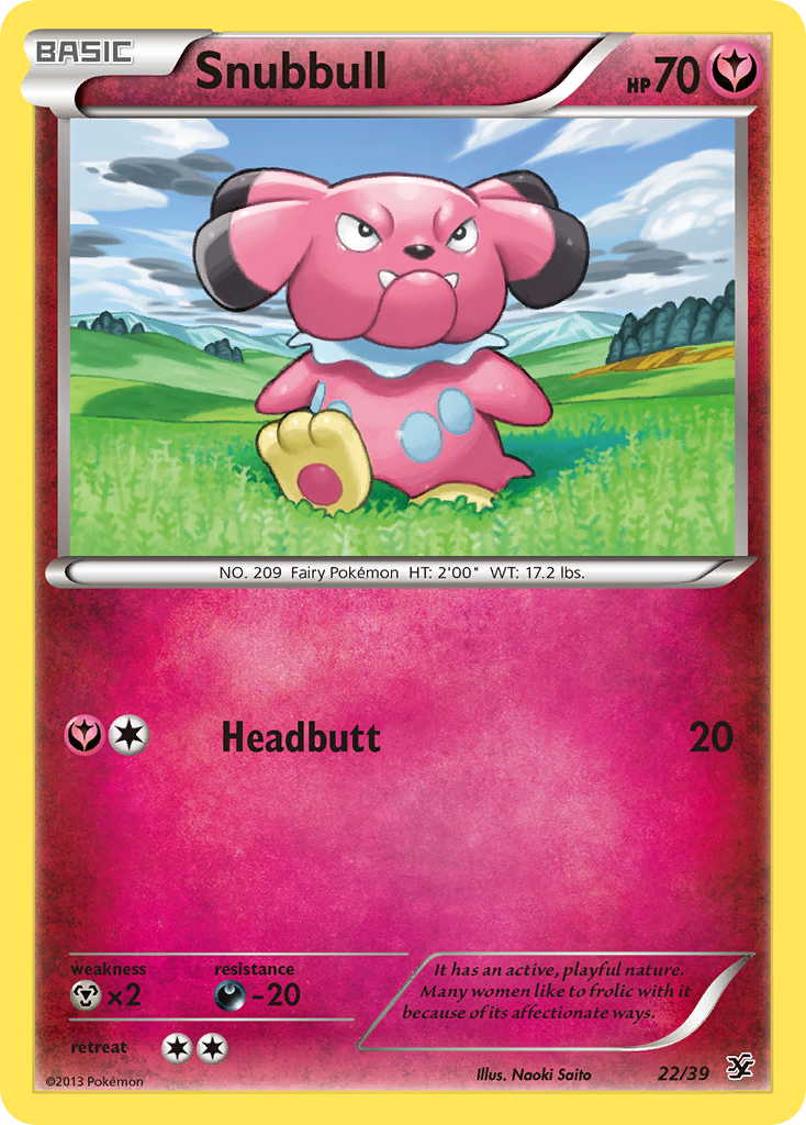 Snubbull (22/39) [XY: Kalos Starter Set] | Devastation Store