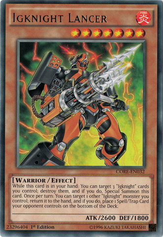 Igknight Lancer [CORE-EN032] Rare | Devastation Store