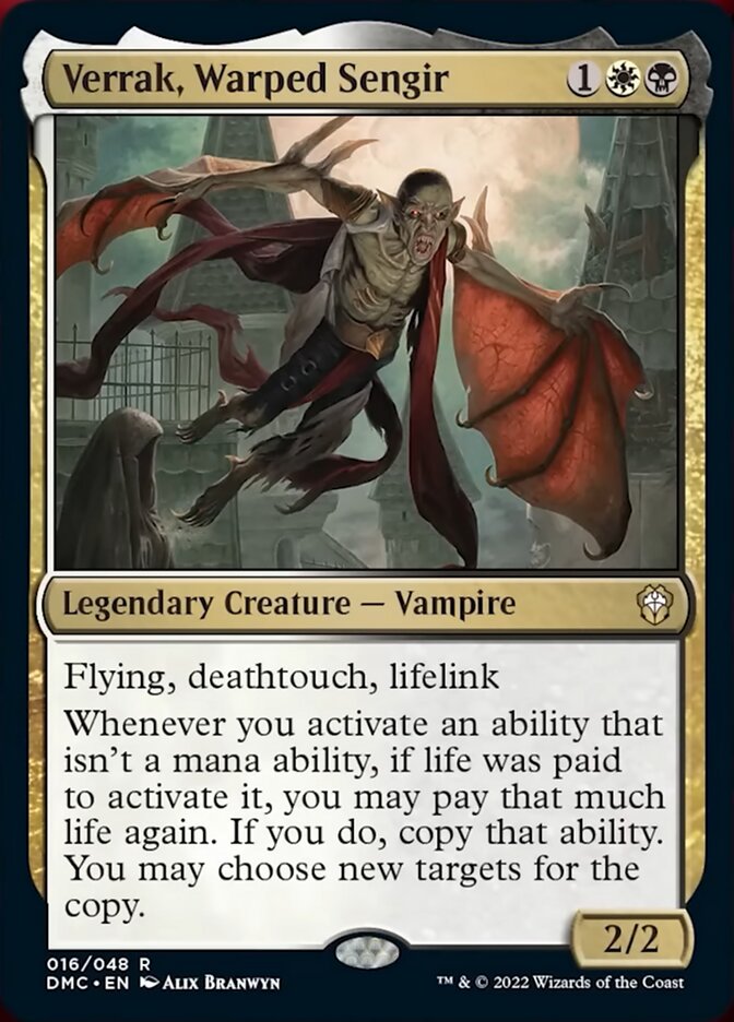 Verrak, Warped Sengir [Dominaria United Commander] | Devastation Store