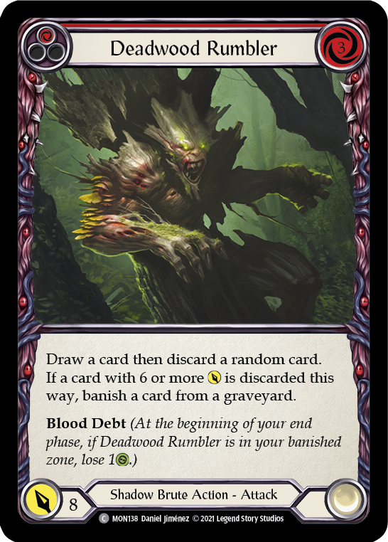Deadwood Rumbler (Red) (Rainbow Foil) [MON138-RF] 1st Edition Rainbow Foil - Devastation Store | Devastation Store