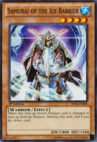Samurai of the Ice Barrier [BP02-EN088] Mosaic Rare | Devastation Store