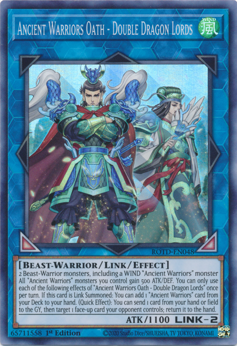 Ancient Warriors Oath - Double Dragon Lords [ROTD-EN048] Super Rare | Devastation Store