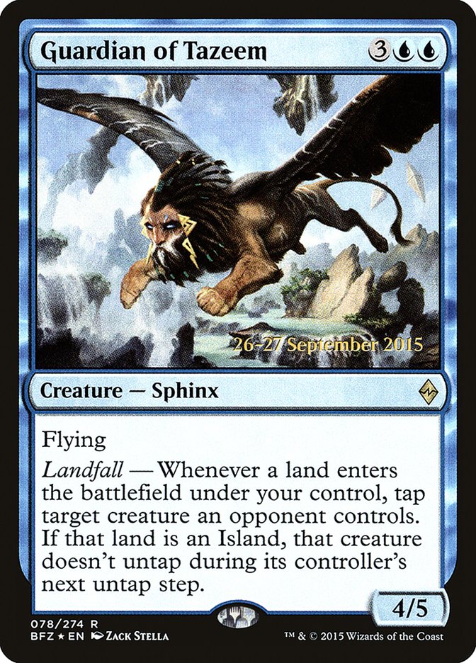 Guardian of Tazeem  [Battle for Zendikar Prerelease Promos] - Devastation Store | Devastation Store