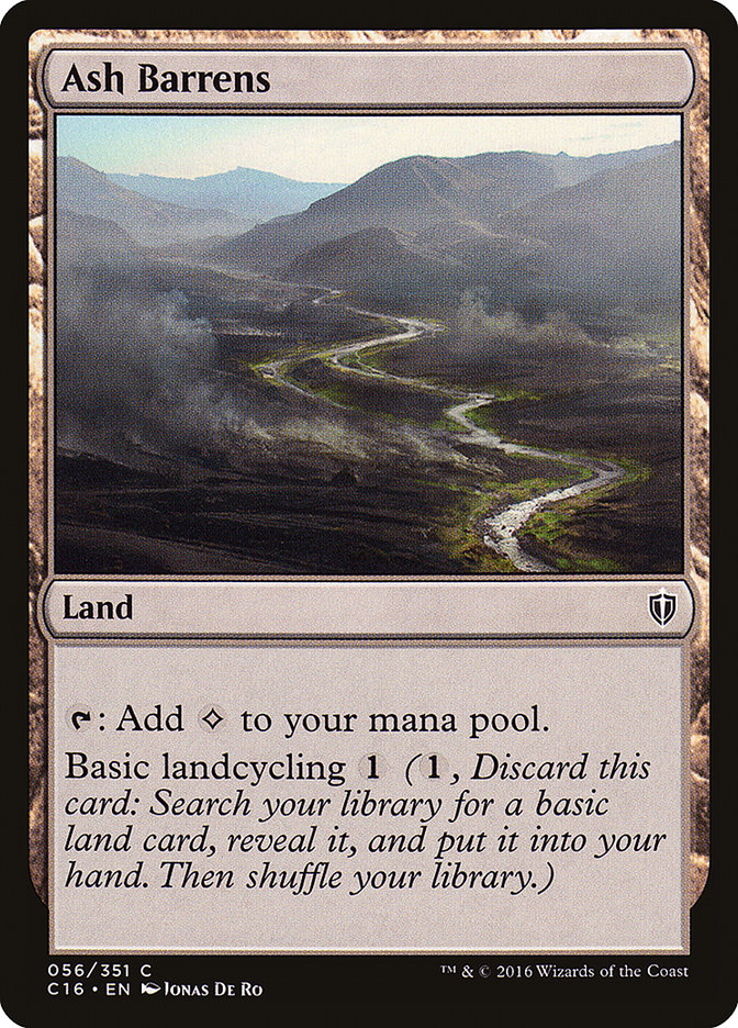 Ash Barrens [Commander 2016] | Devastation Store