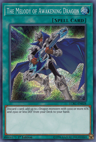 The Melody of Awakening Dragon [LCKC-EN028] Secret Rare | Devastation Store