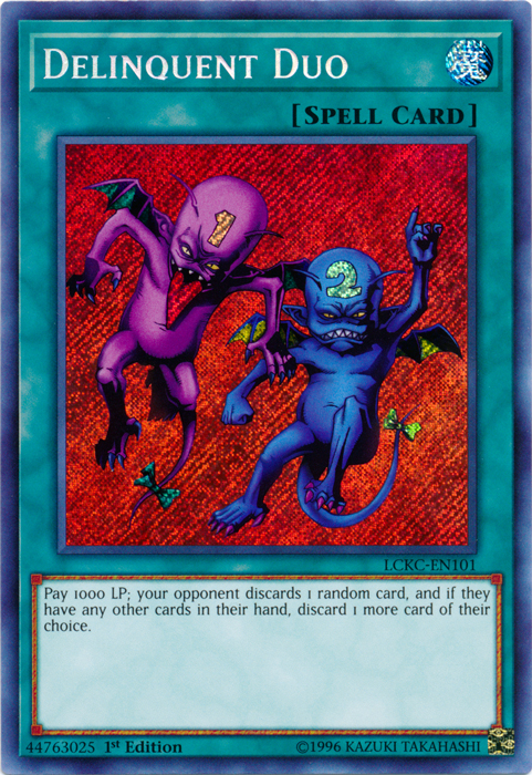 Delinquent Duo [LCKC-EN101] Secret Rare | Devastation Store