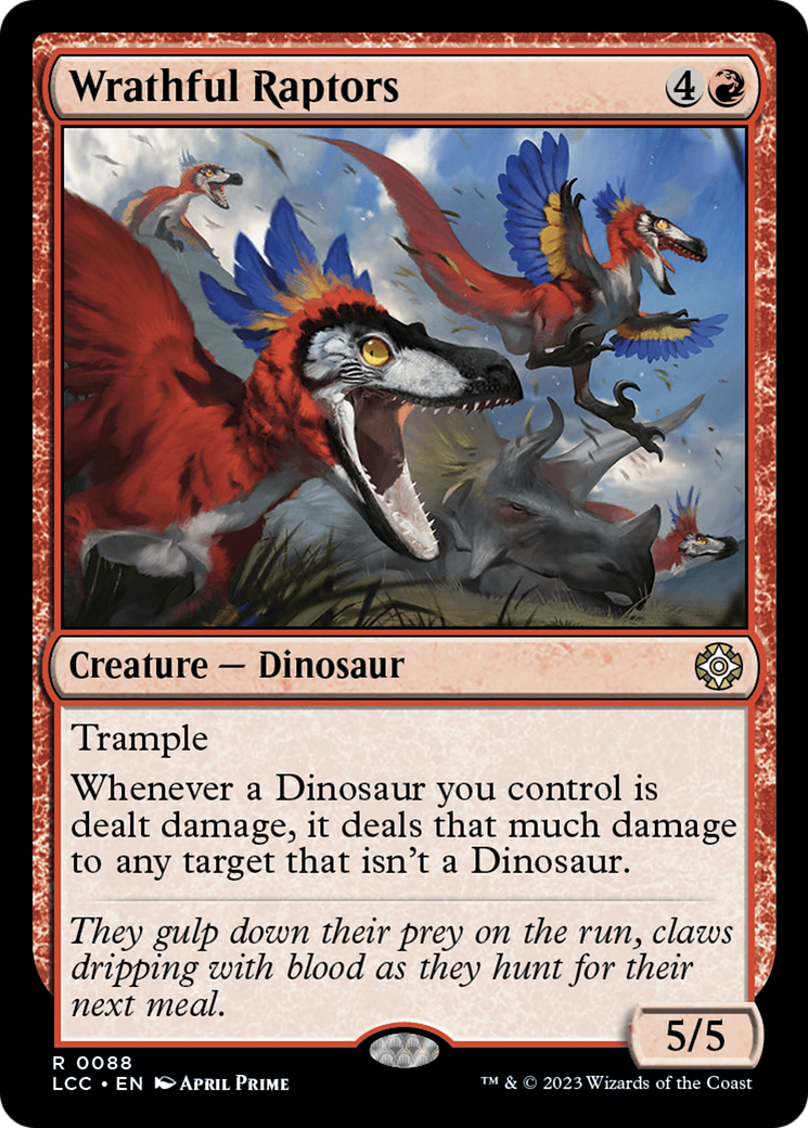 Wrathful Raptors [The Lost Caverns of Ixalan Commander] | Devastation Store