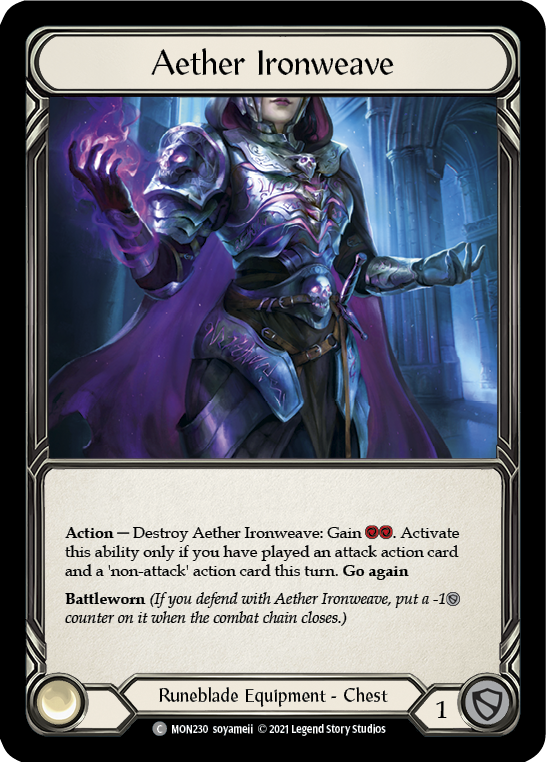 Aether Ironweave (Cold Foil) [MON230-CF] 1st Edition Cold Foil - Devastation Store | Devastation Store