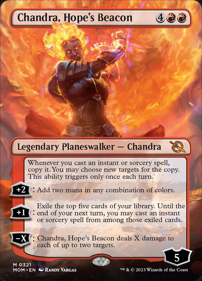 Chandra, Hope's Beacon (Borderless Alternate Art) [March of the Machine] | Devastation Store