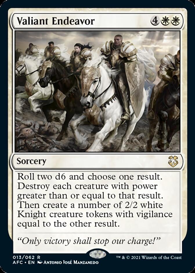 Valiant Endeavor [Dungeons & Dragons: Adventures in the Forgotten Realms Commander] | Devastation Store