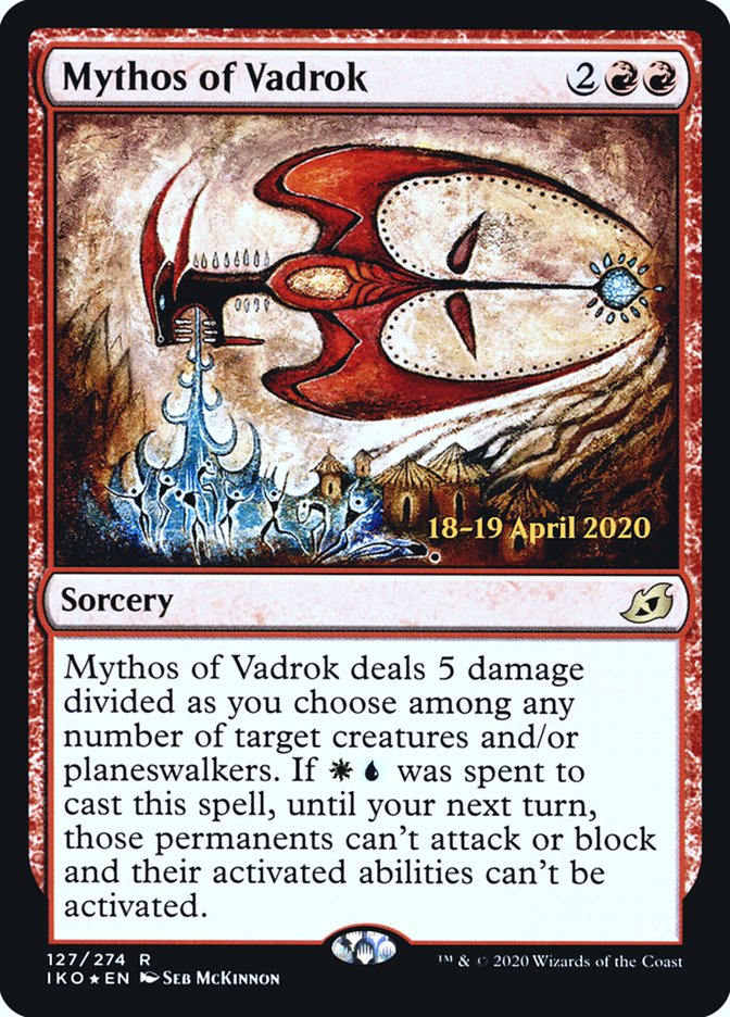 Mythos of Vadrok  [Ikoria: Lair of Behemoths Prerelease Promos] | Devastation Store