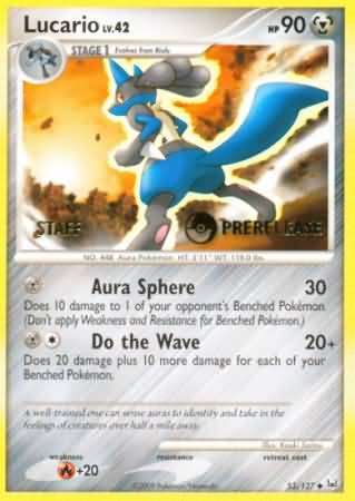 Lucario (53/127) (Staff Prerelease Promo) [Diamond & Pearl: Black Star Promos] | Devastation Store