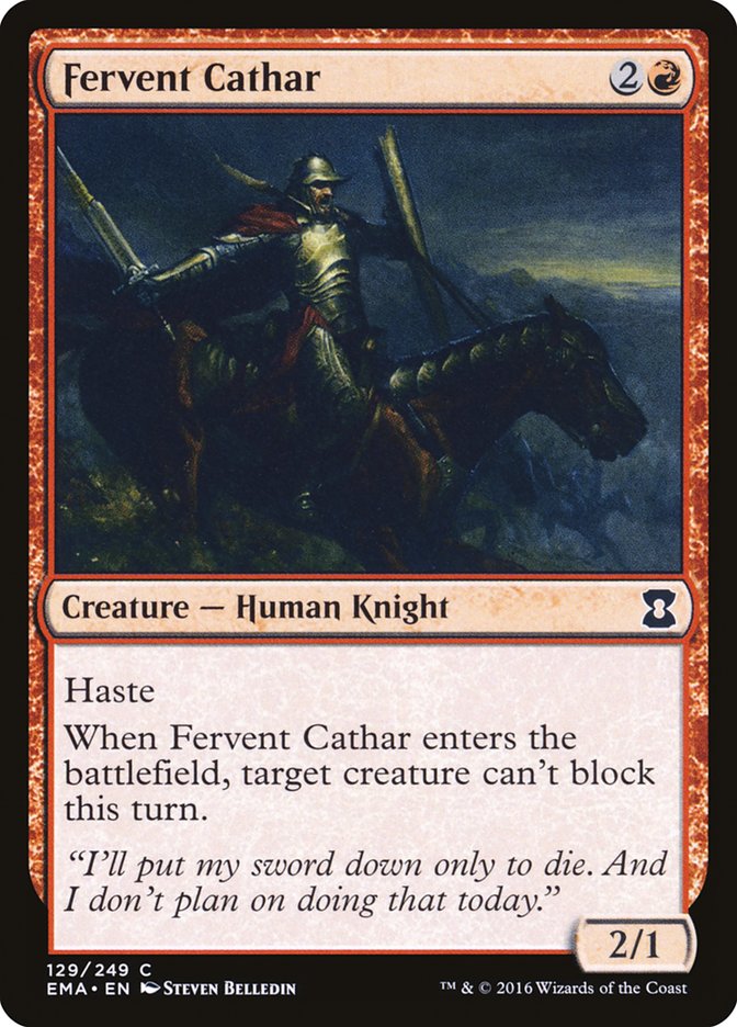 Fervent Cathar [Eternal Masters] | Devastation Store