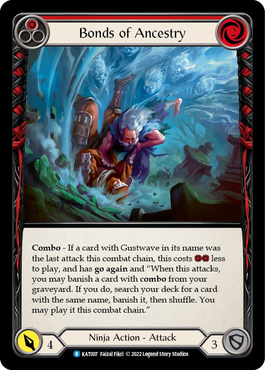 Bonds of Ancestry (Red) [KAT007] (Outsiders Katsu Blitz Deck) | Devastation Store