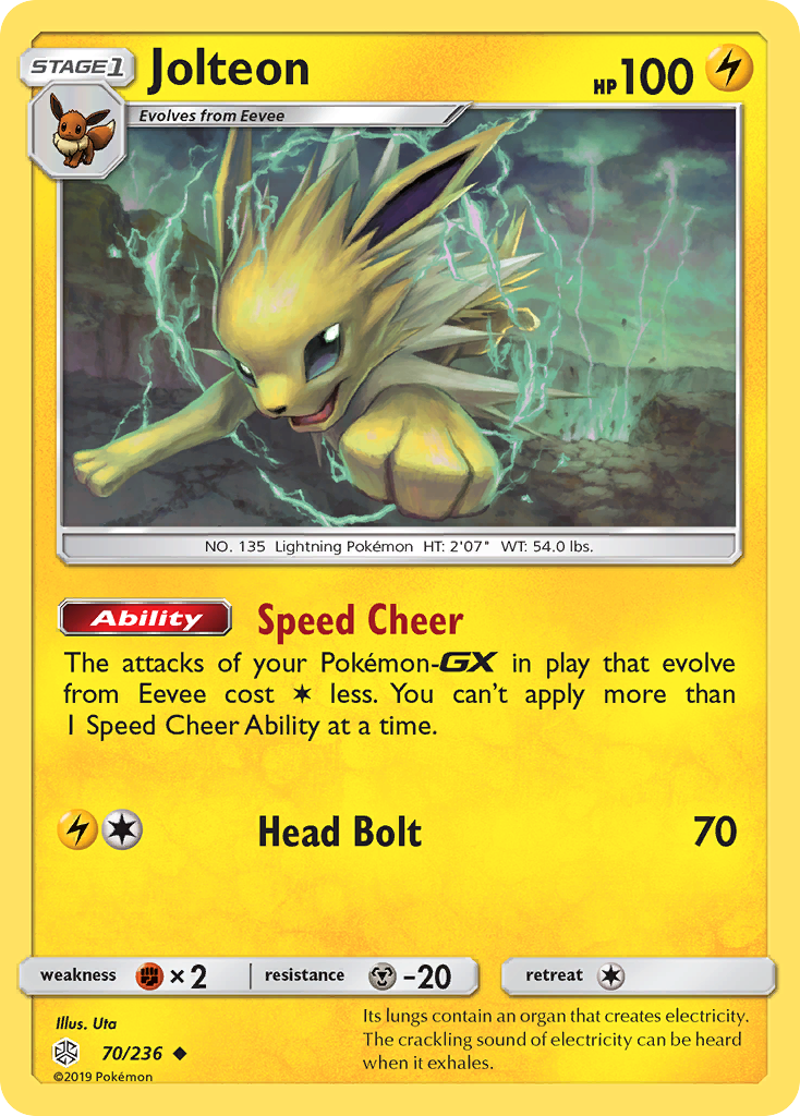 Jolteon (70/236) [Sun & Moon: Cosmic Eclipse] | Devastation Store