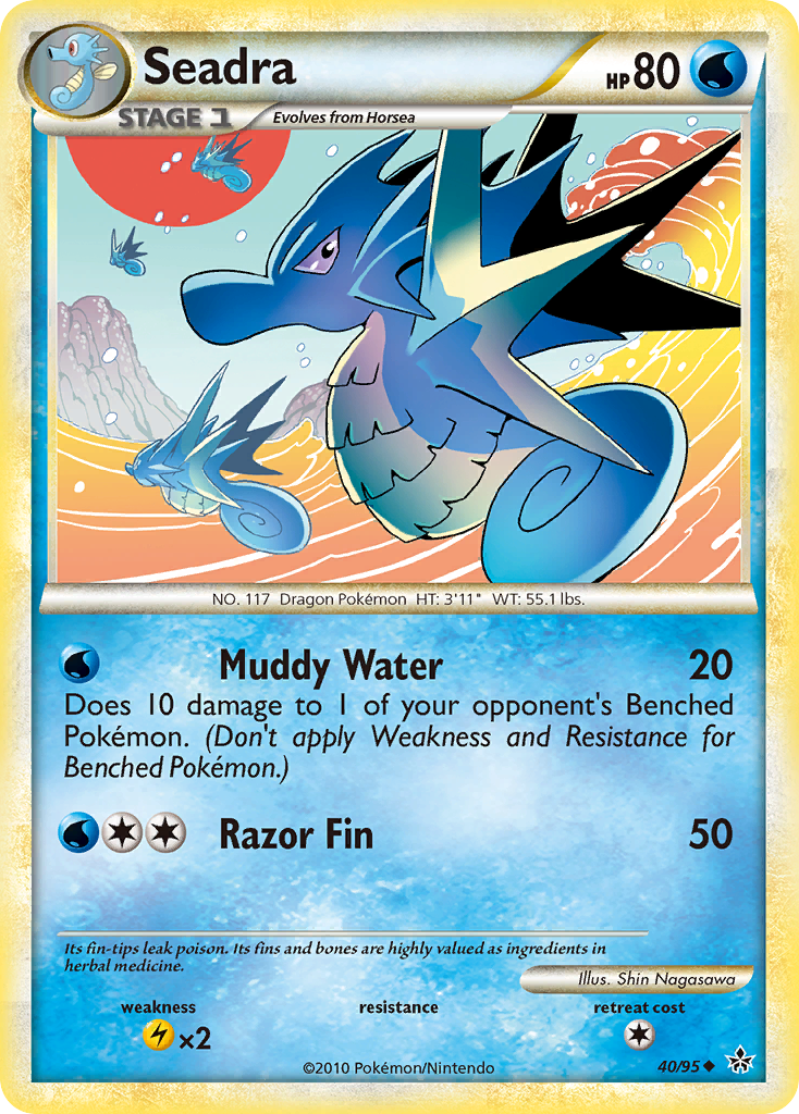 Seadra (40/95) [HeartGold & SoulSilver: Unleashed] | Devastation Store