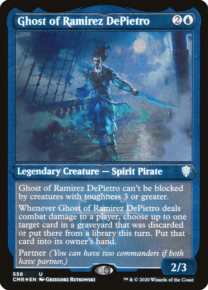 Ghost of Ramirez DePietro (Etched) [Commander Legends] | Devastation Store