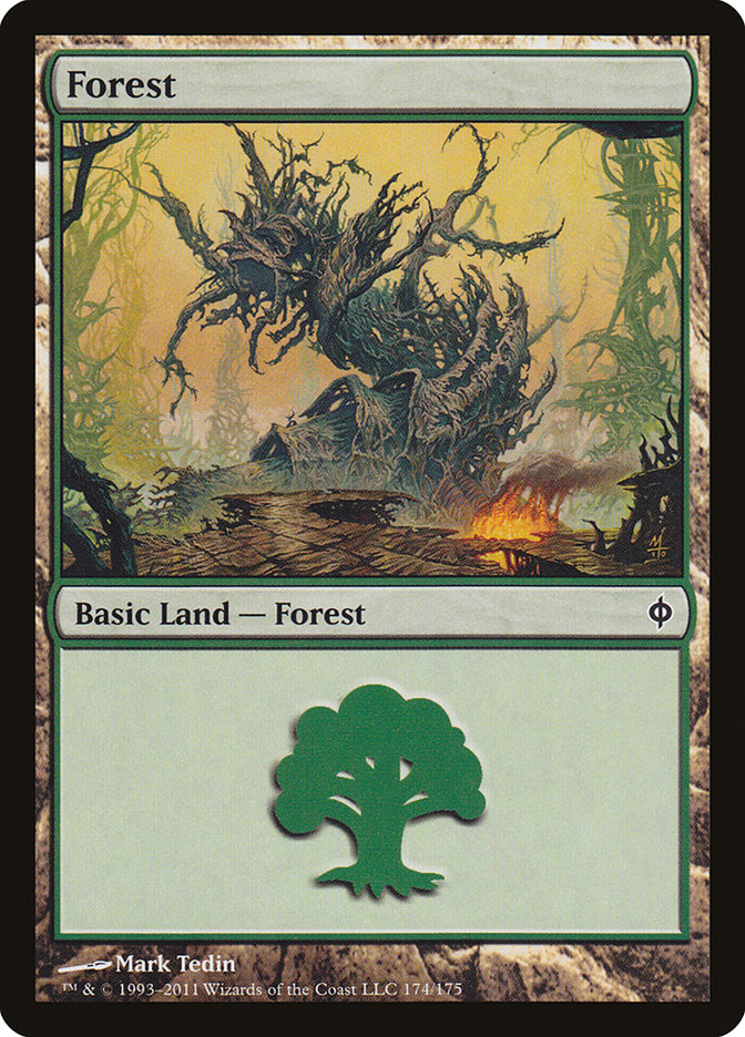 Forest (174) [New Phyrexia] - Devastation Store | Devastation Store