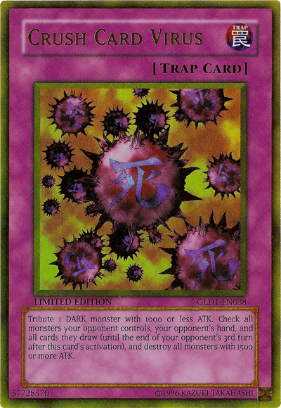 Crush Card Virus [GLD1-EN038] Gold Rare | Devastation Store