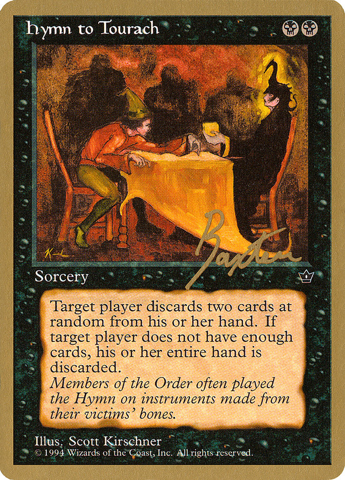 Hymn to Tourach (Table) (George Baxter) [Pro Tour Collector Set] | Devastation Store