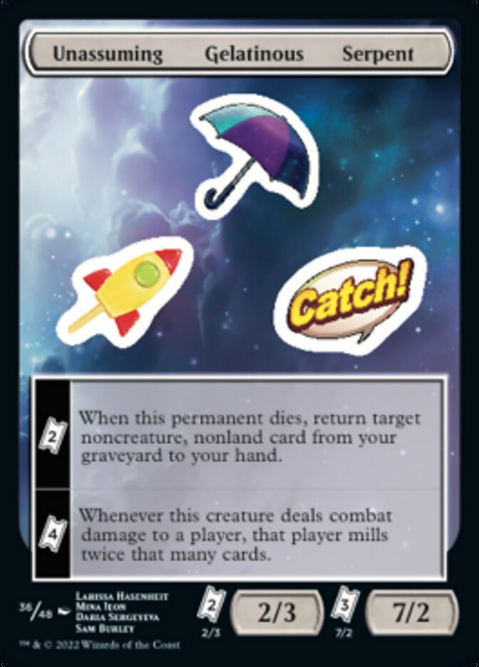 Unassuming Gelatinous Serpent [Unfinity Stickers] | Devastation Store