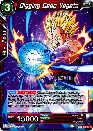 Digging Deep Vegeta [BT4-010] | Devastation Store