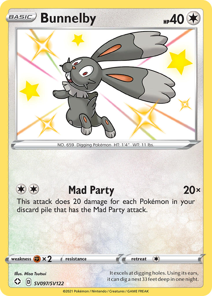 Bunnelby (SV097/SV122) [Sword & Shield: Shining Fates] | Devastation Store