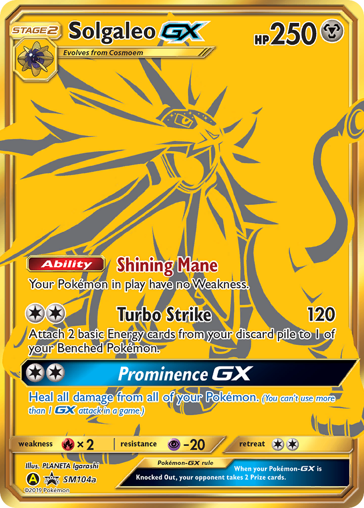 Solgaleo GX (SM104a) [Sun & Moon: Black Star Promos] | Devastation Store