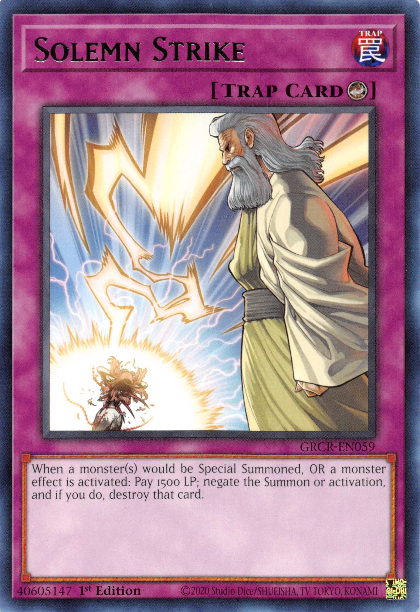 Solemn Strike [GRCR-EN059] Rare | Devastation Store