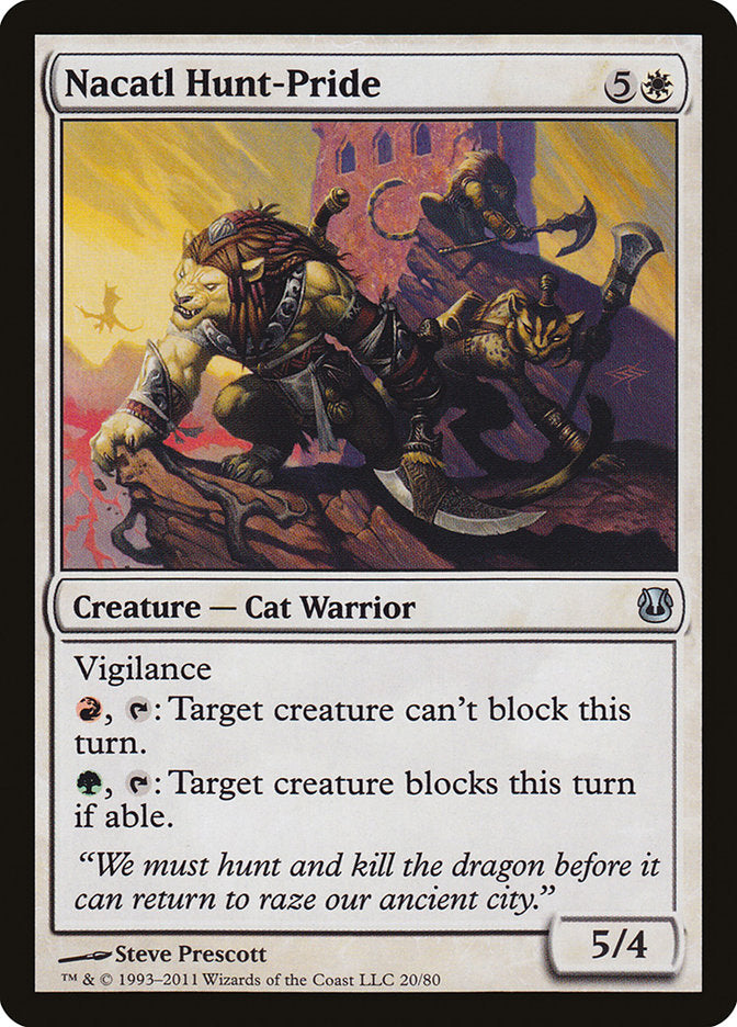 Nacatl Hunt-Pride [Duel Decks: Ajani vs. Nicol Bolas] | Devastation Store
