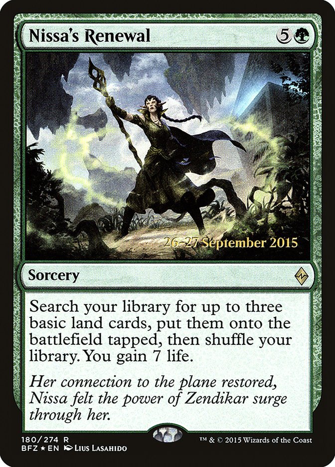 Nissa's Renewal  [Battle for Zendikar Prerelease Promos] - Devastation Store | Devastation Store