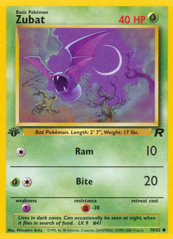 Zubat (70/82) [Team Rocket 1st Edition] | Devastation Store