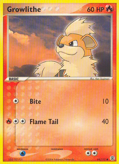 Growlithe (64/112) [EX: FireRed & LeafGreen] | Devastation Store