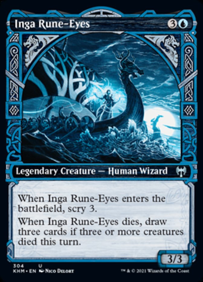 Inga Rune-Eyes (Showcase) [Kaldheim] | Devastation Store