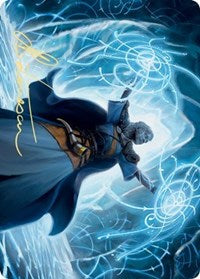 Frost Augur Art Card (Gold-Stamped Signature) [Kaldheim: Art Series] | Devastation Store