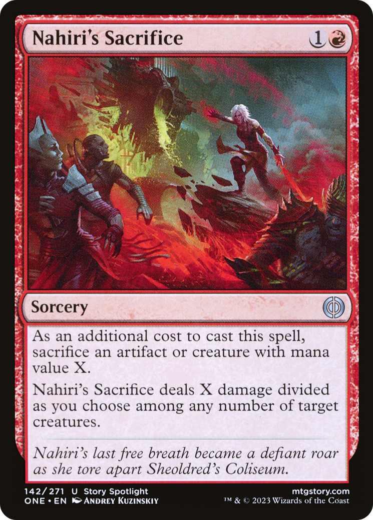Nahiri's Sacrifice [Phyrexia: All Will Be One] | Devastation Store