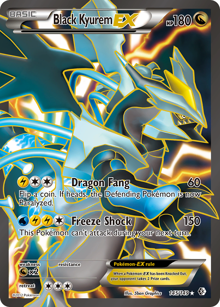 Black Kyurem EX (145/149) [Black & White: Boundaries Crossed] | Devastation Store