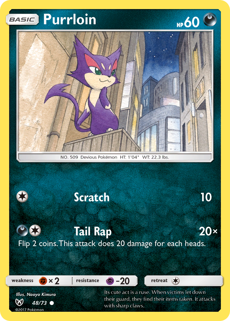 Purrloin (48/73) [Sun & Moon: Shining Legends] | Devastation Store