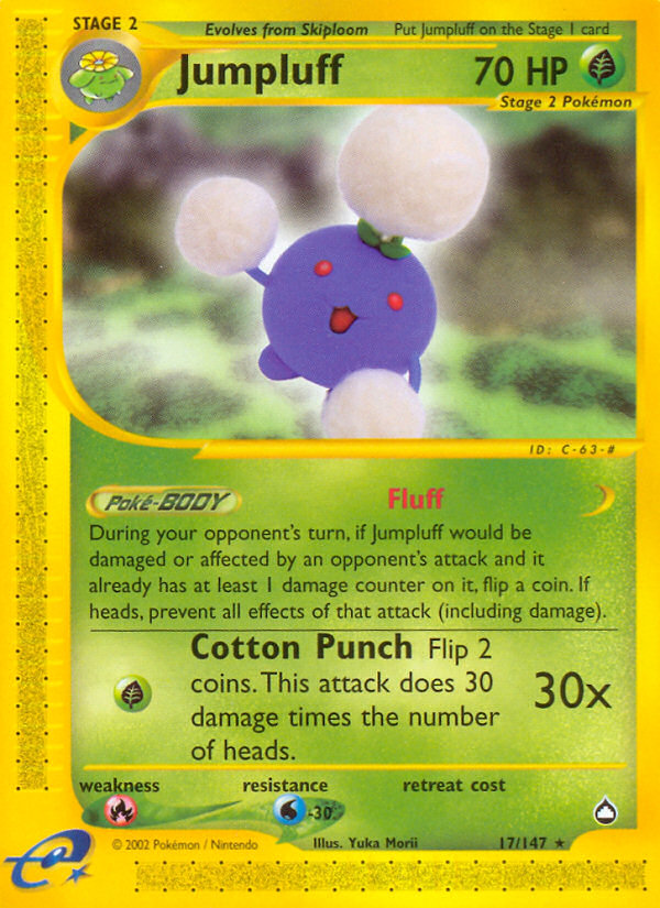 Jumpluff (17/147) [Aquapolis] | Devastation Store