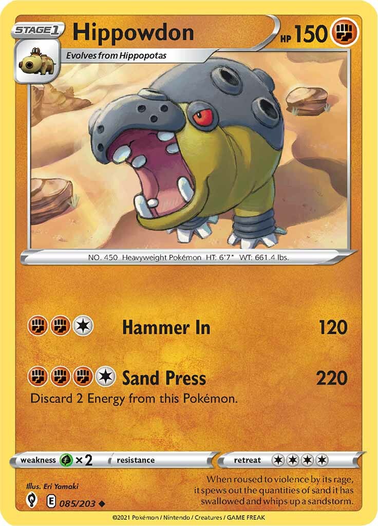 Hippowdon (085/203) [Sword & Shield: Evolving Skies] | Devastation Store