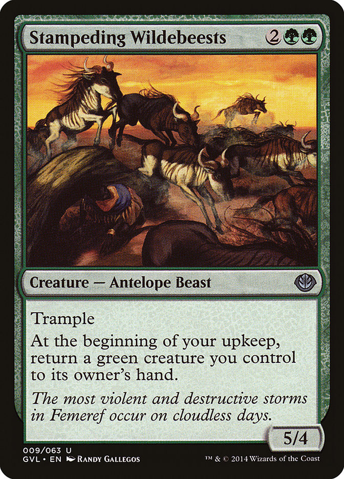 Stampeding Wildebeests (Garruk vs. Liliana) [Duel Decks Anthology] - Devastation Store | Devastation Store