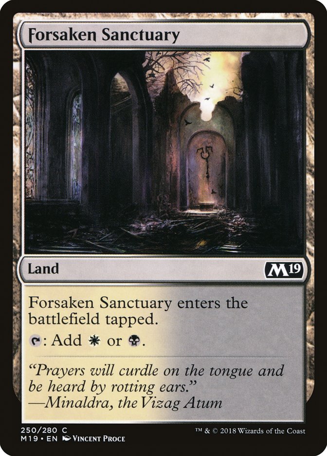 Forsaken Sanctuary [Core Set 2019] | Devastation Store